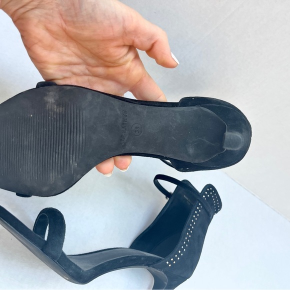 All Saints Black Avia Studded Black Suede Heels size 38 - Picture 8 of 10